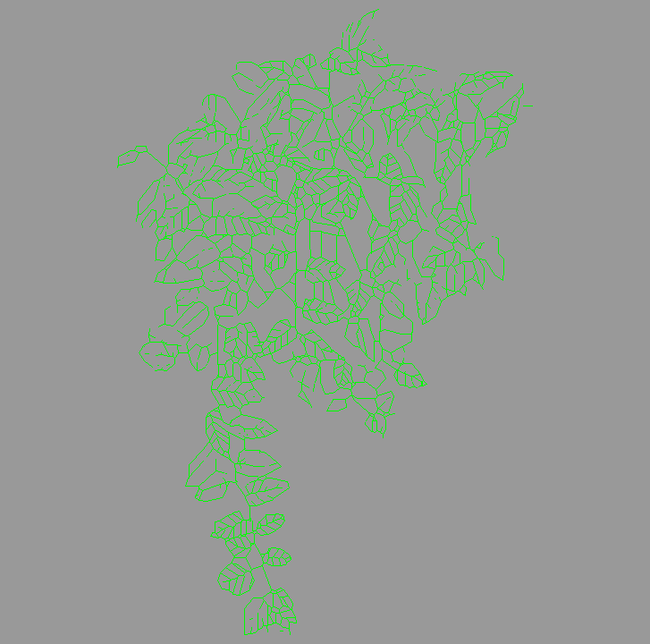 Bloque Autocad Vista de Árbol Color 20 en Planta